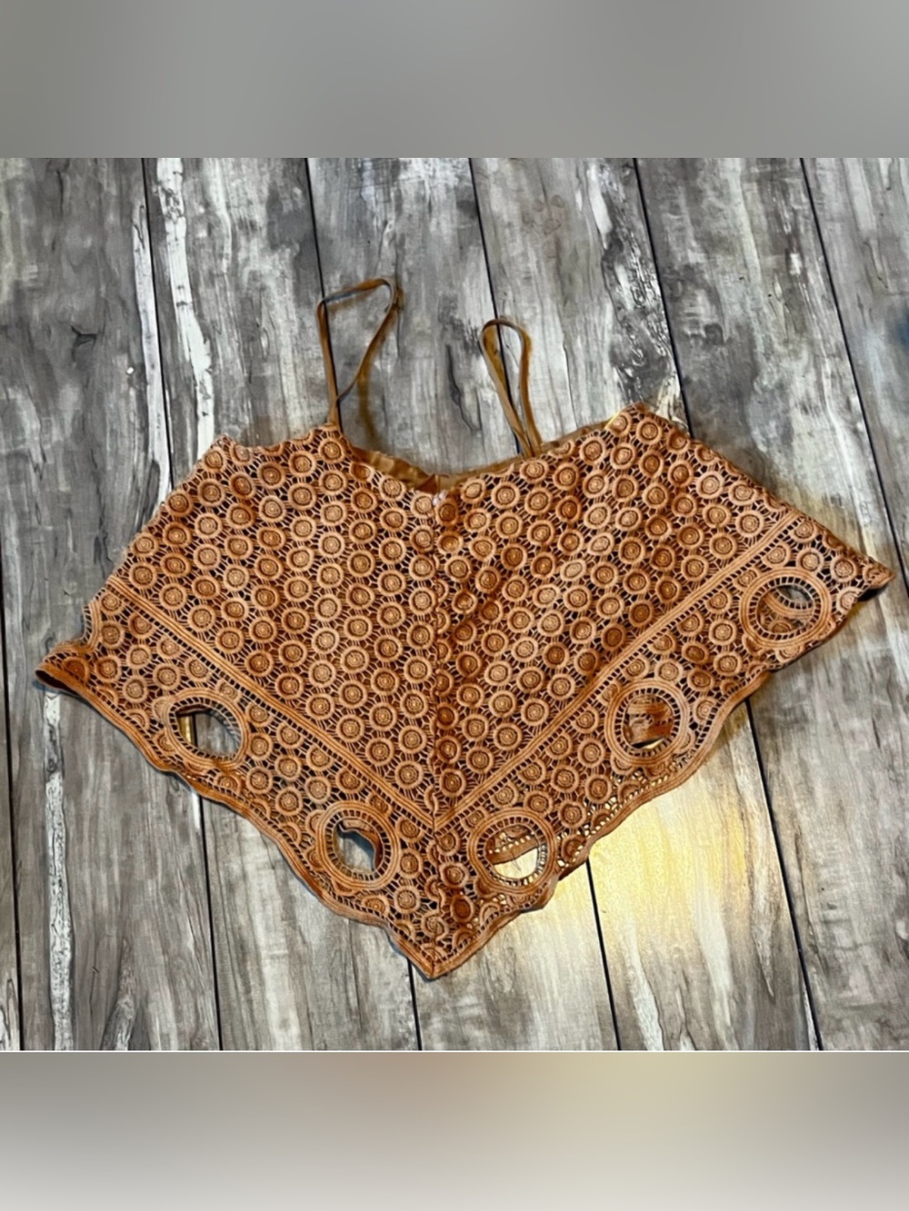 INTERMIX Crochet Crop Top